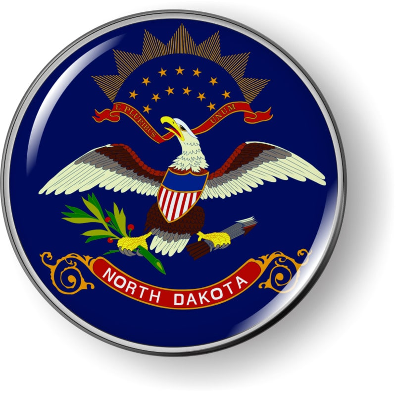 North Dakota - State Flag Emblem